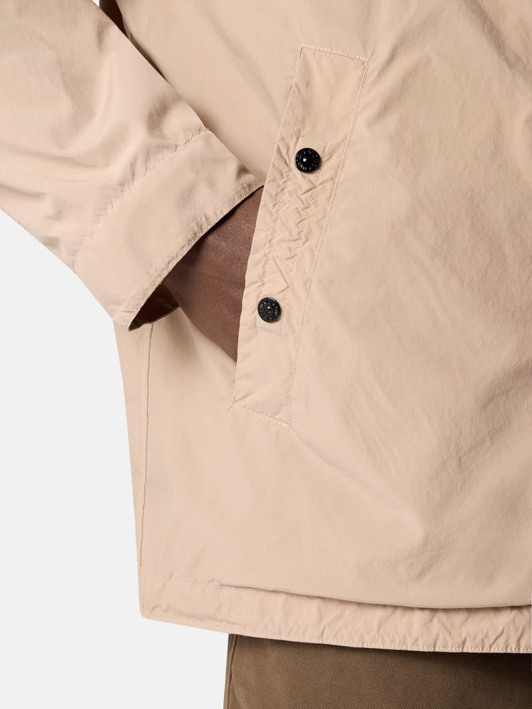 Logo-patch Shirt Jacket-STONE ISLAND-Verso