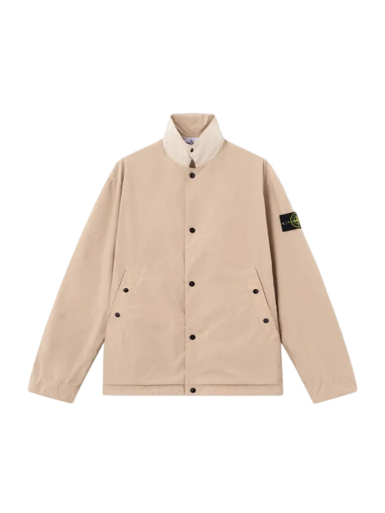 Logo-patch Shirt Jacket-STONE ISLAND-Verso