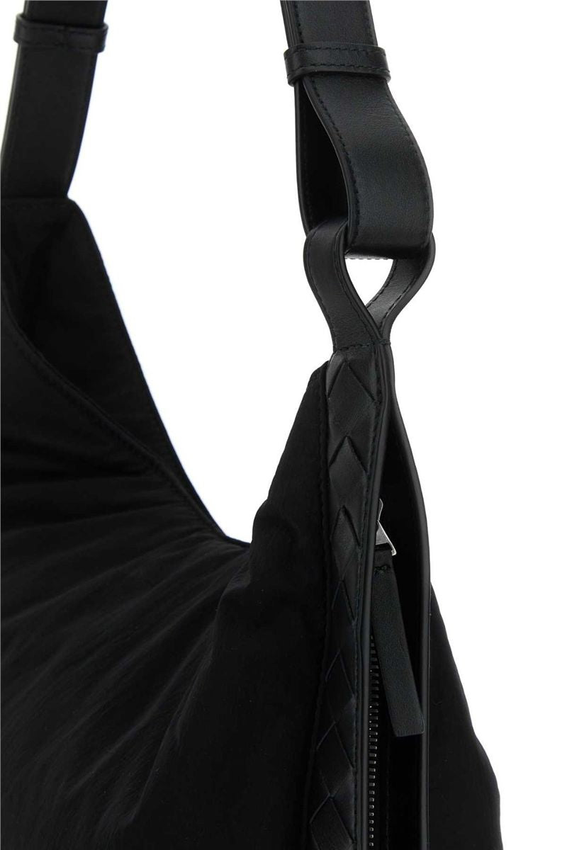 Bottega veneta logo patch shoulder bag-BOTTEGA VENETA-Verso