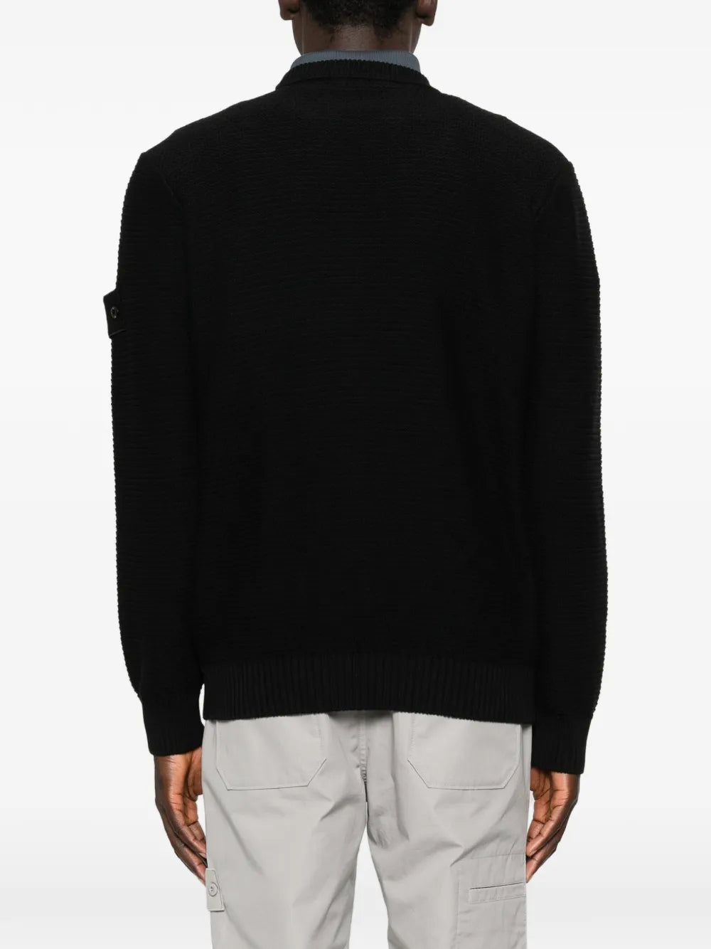 Logo-patch sweater-STONE ISLAND-Verso
