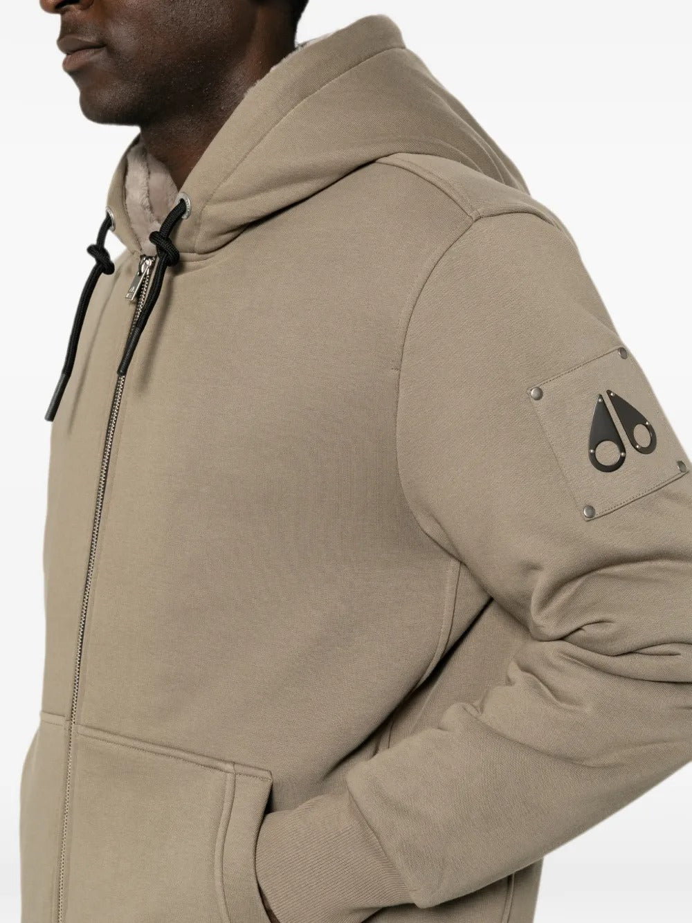 Logo-patch sweatshirt-MOOSE KNUCKLES-Verso