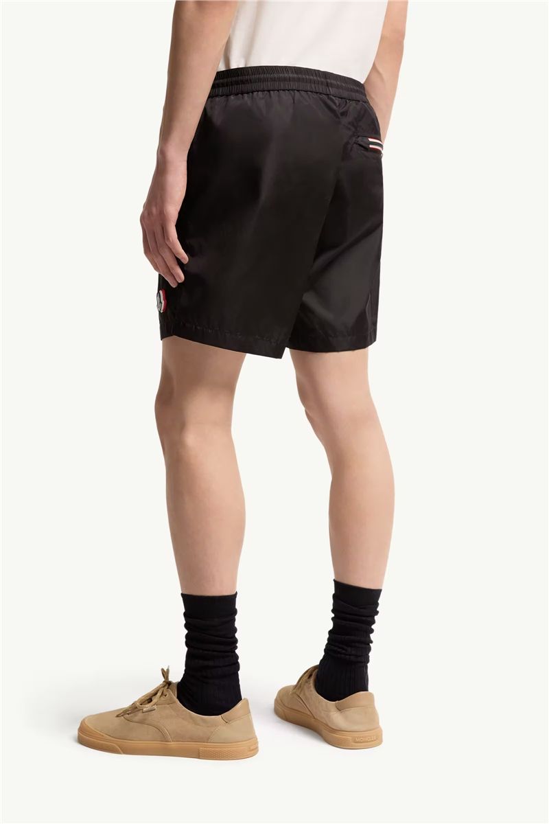 Logo patch swim shorts-MONCLER-Verso