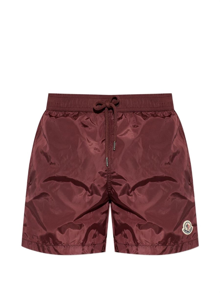 Logo-patch swimming shorts | black | farfetch be-MONCLER-306150-S-Verso