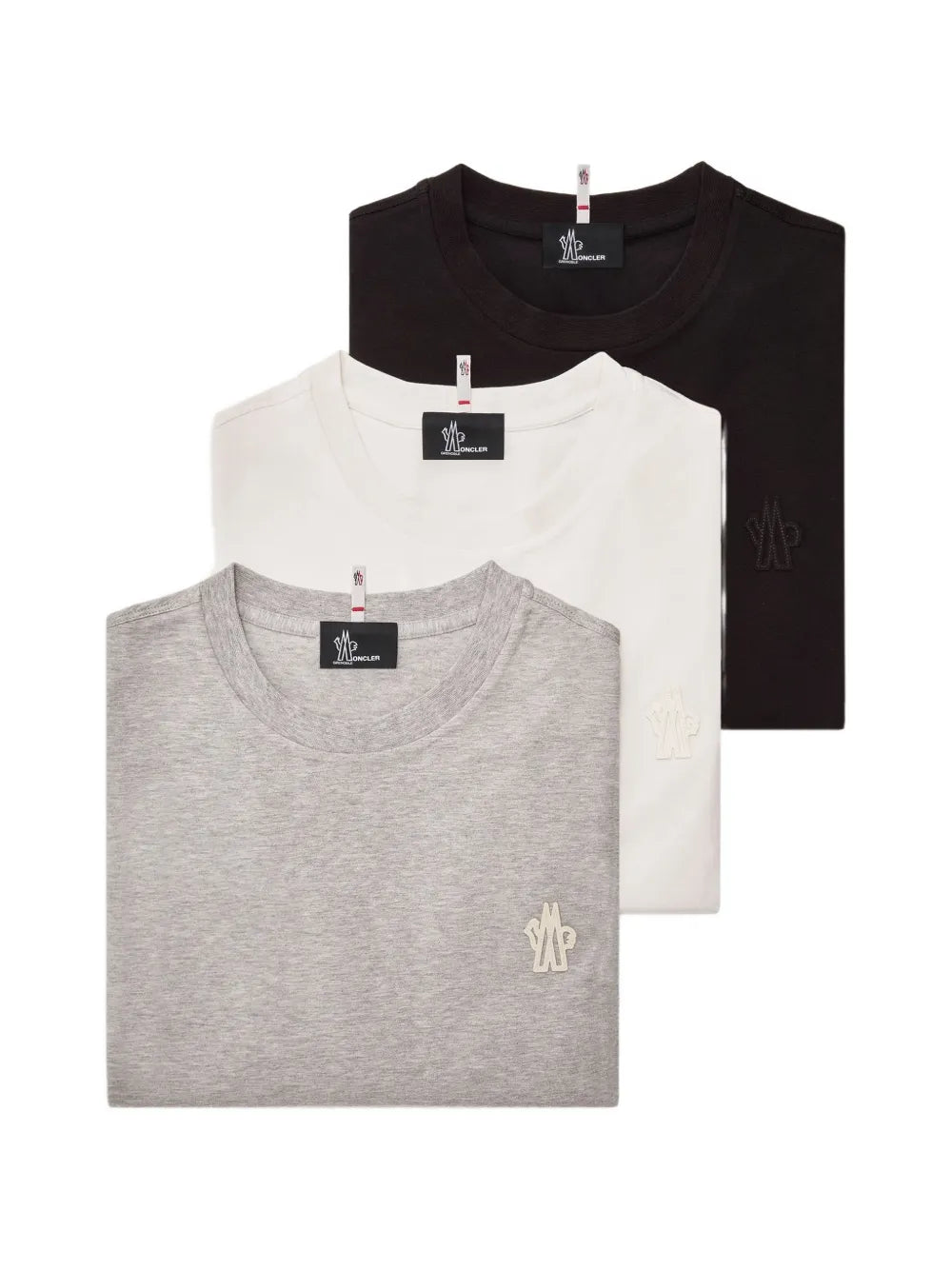 Logo-patch t-shirt (set of three)-MONCLER-307660-S-Verso