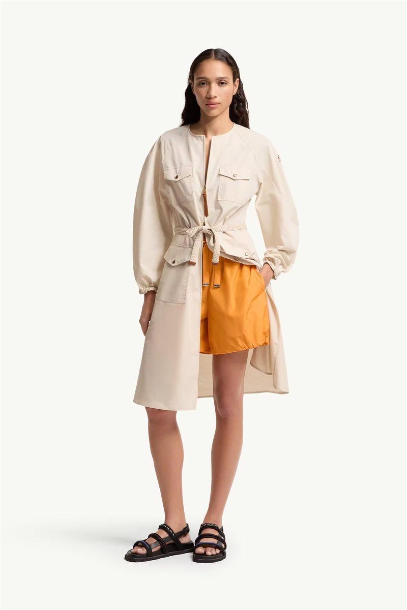 Logo patch taffeta shorts-MONCLER-Verso