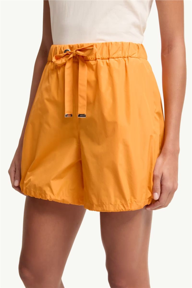 Logo patch taffeta shorts-MONCLER-Verso