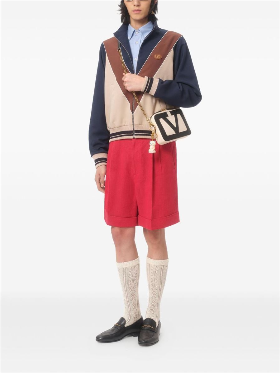 LOGO-PATCH ZIP-UP SWEATSHIRT-VALENTINO-Verso