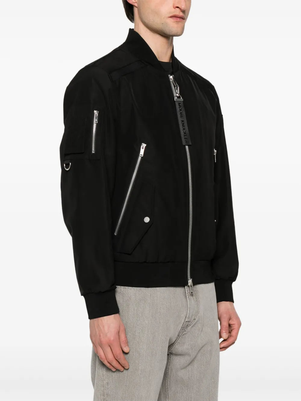 Logo-plaque Bomber Jacket-MOOSE KNUCKLES-Verso