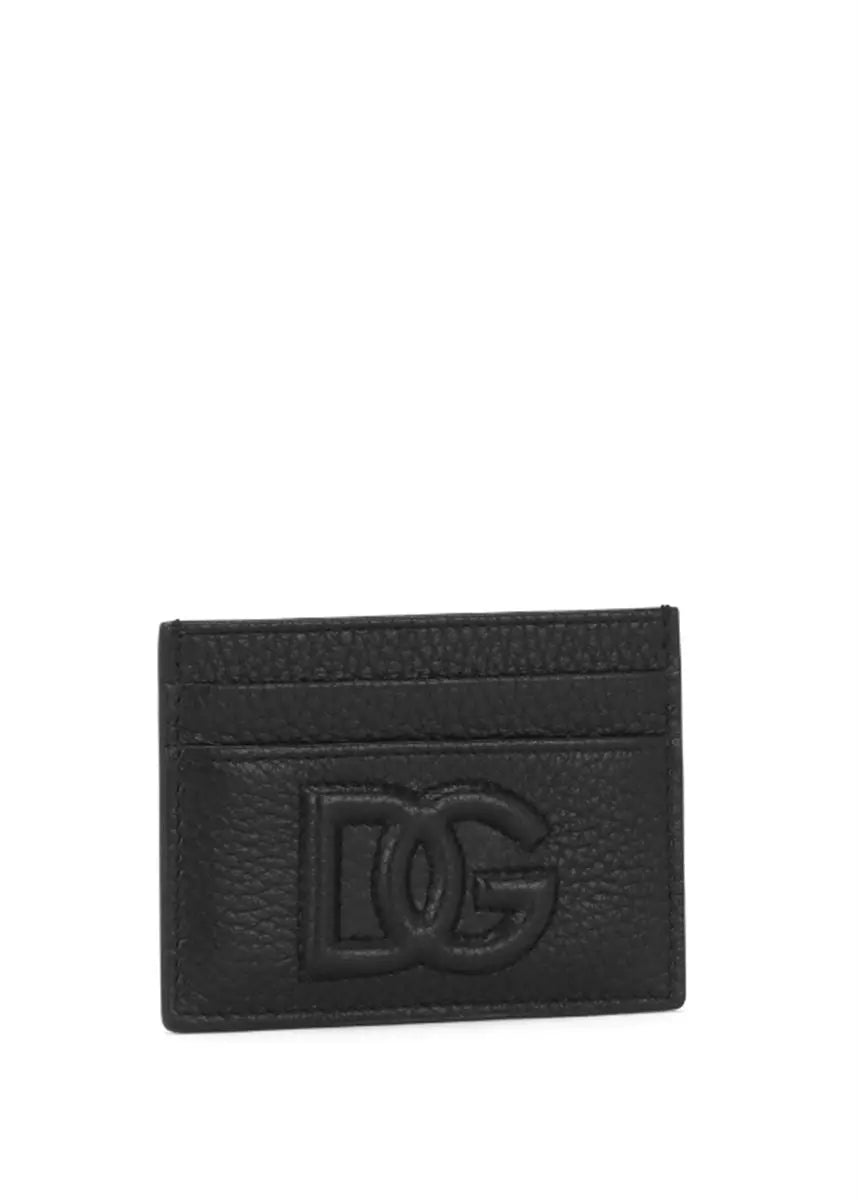 LOGO-PLAQUE LEATHER CARDHOLDER DOLCE & GABBANA