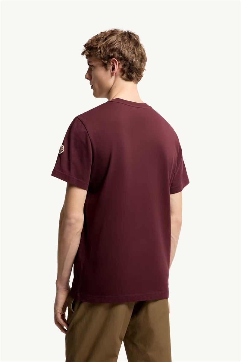 Logo print cotton t-shirt-MONCLER-Verso