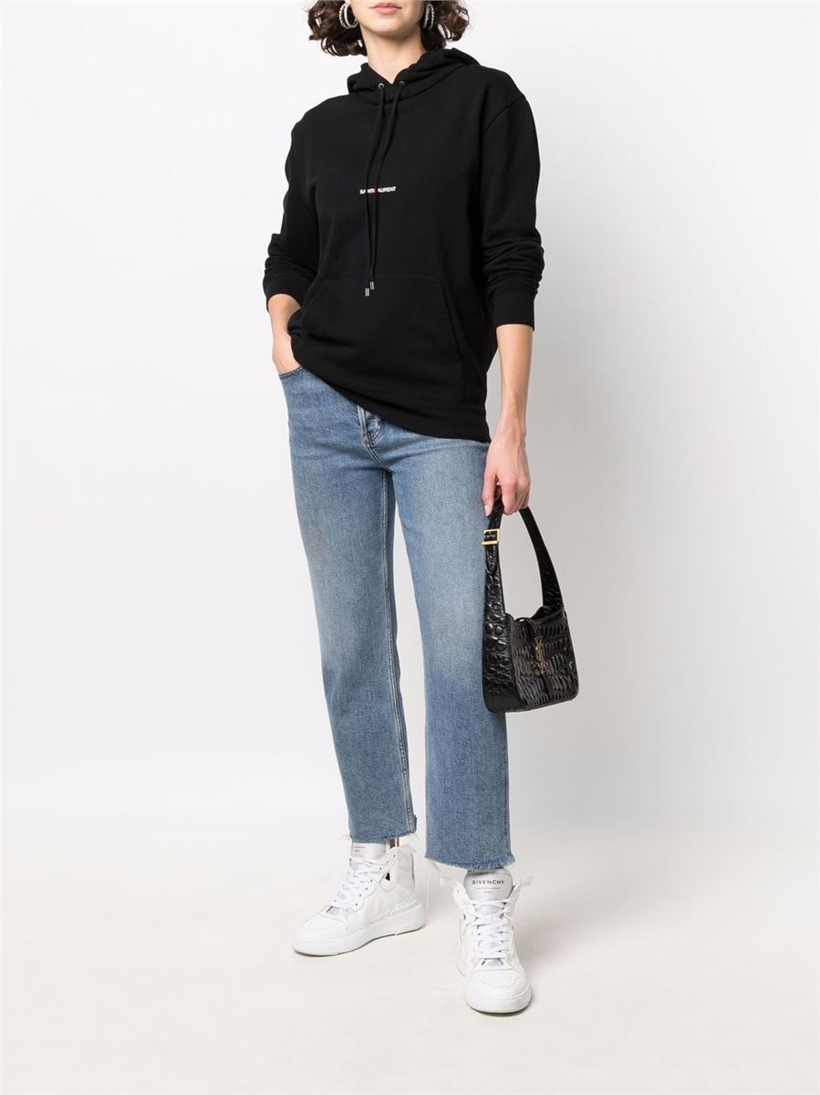 LOGO PRINT HOODIE -  SAINT LAURENT -  Verso