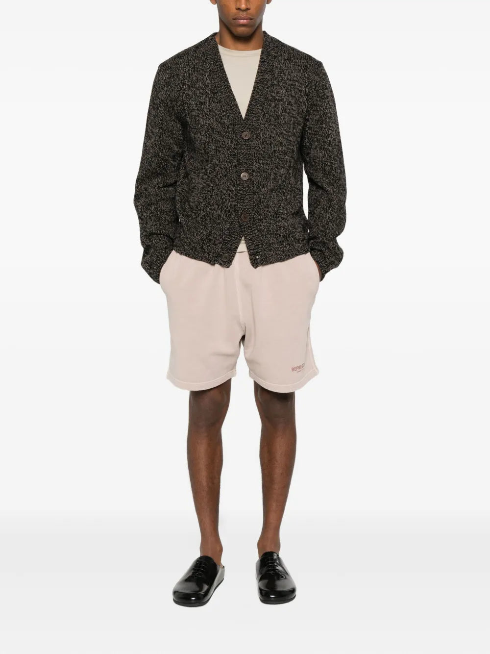 Logo-print shorts-REPRESENT-Verso