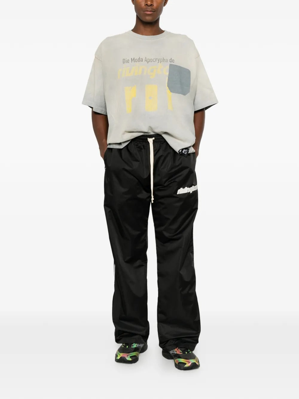 Logo-print side-stripe track pants