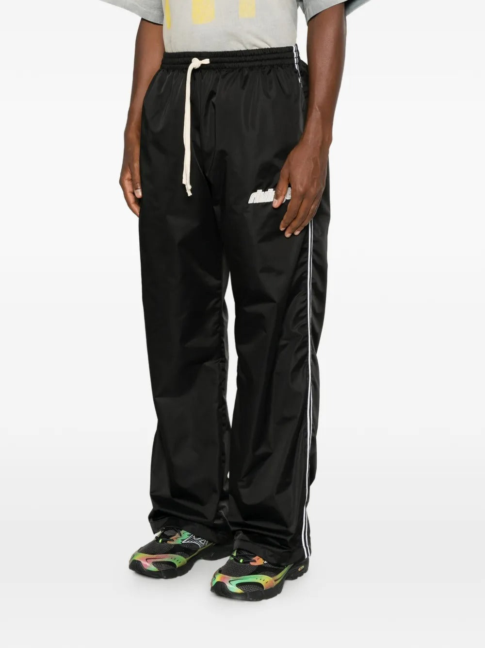 Logo-Print Side-Stripe Track Pants