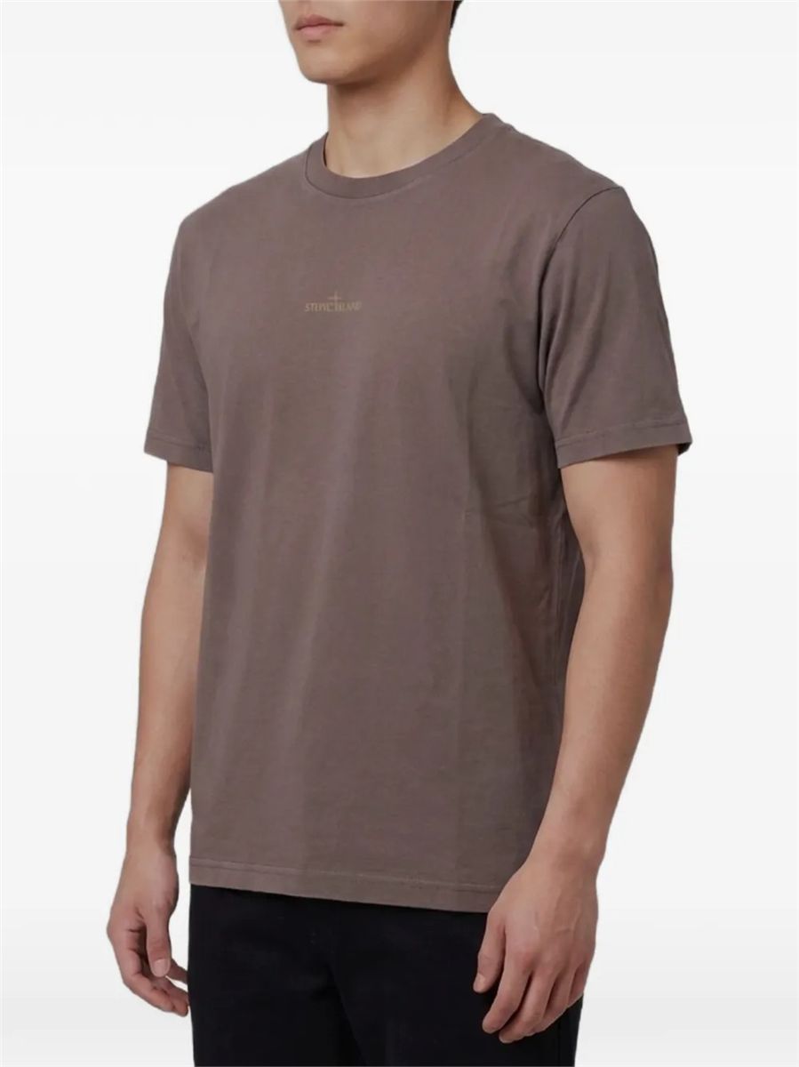 Logo-print t-shirt-STONE ISLAND-Verso