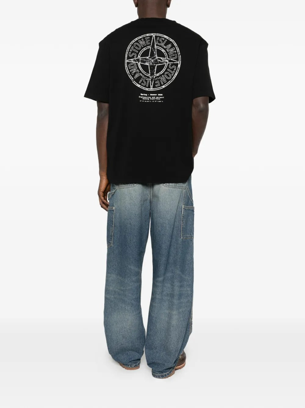 Logo-print T-shirt-STONE ISLAND-Verso