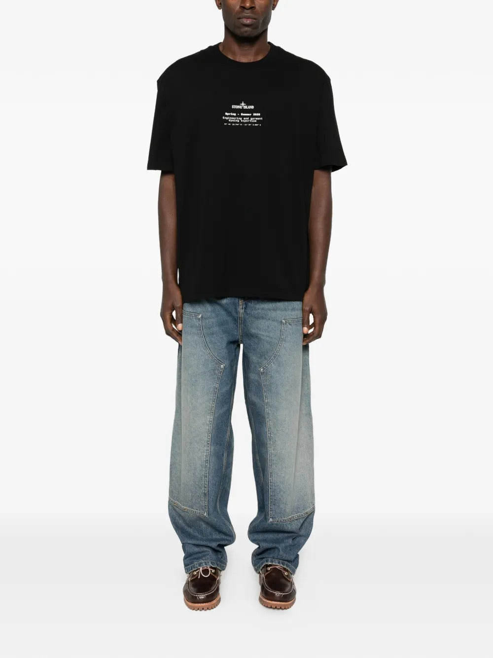 Logo-print T-shirt-STONE ISLAND-Verso