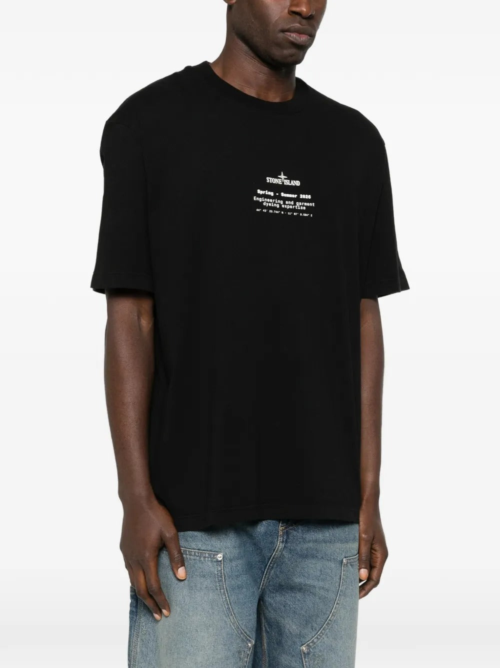Logo-print T-shirt-STONE ISLAND-Verso