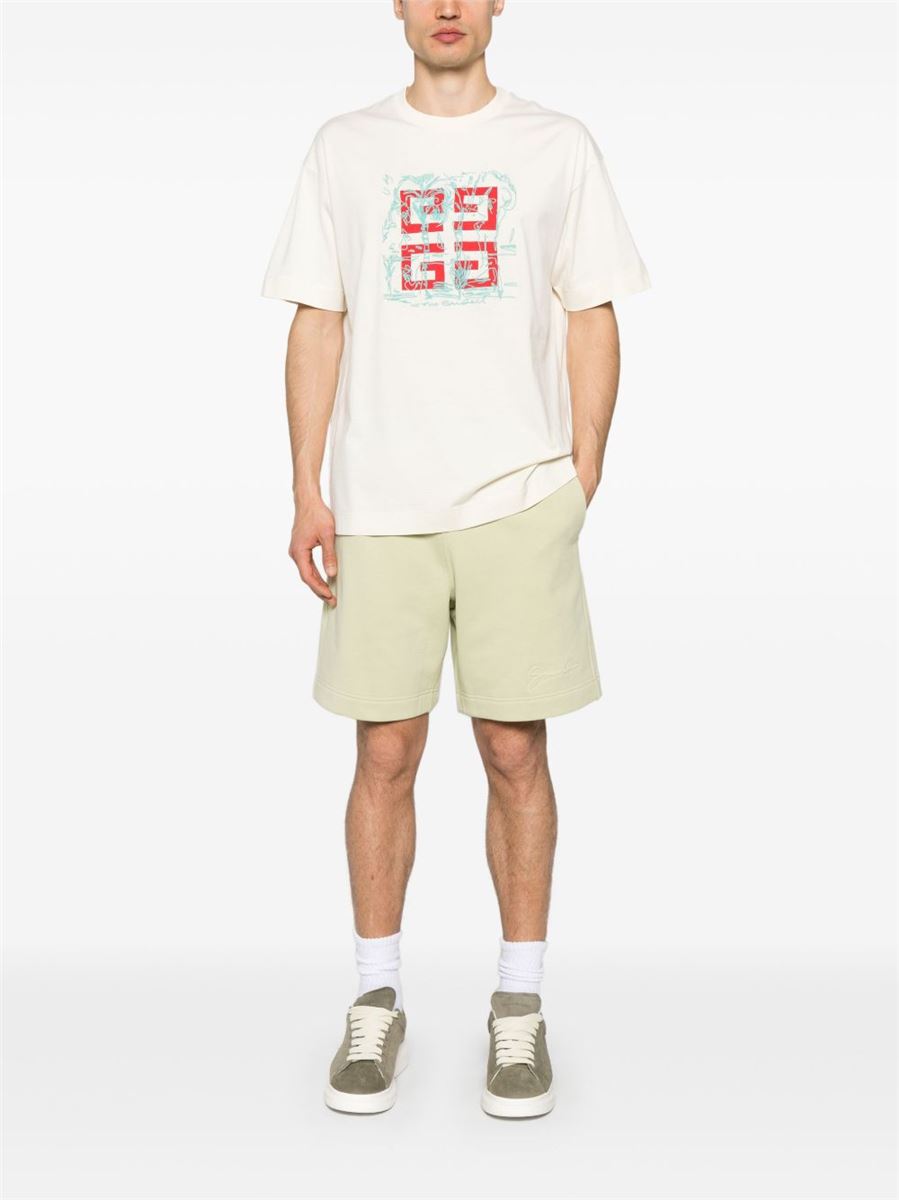 LOGO-SIGNATURE FLEECE TRACK SHORTS
