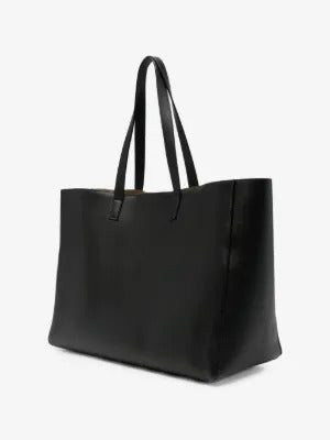 Logo-stamp leather tote bag-SAINT LAURENT-Verso