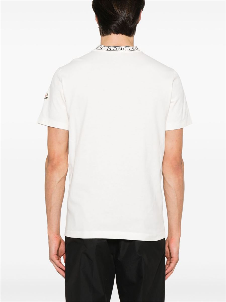 Logo-trimmed cotton t-shirt-MONCLER-Verso