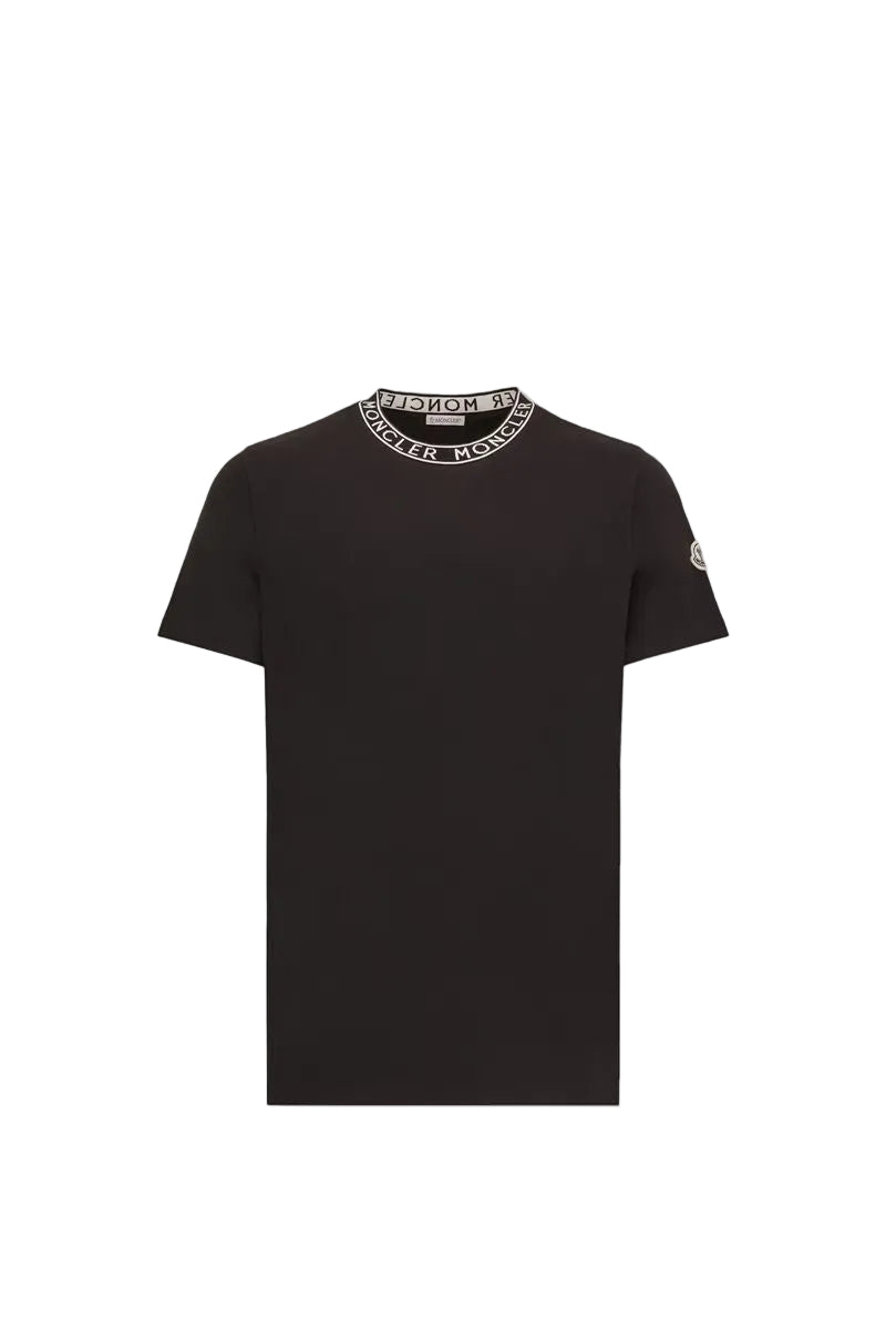Logo-trimmed cotton t-shirt-MONCLER-Verso