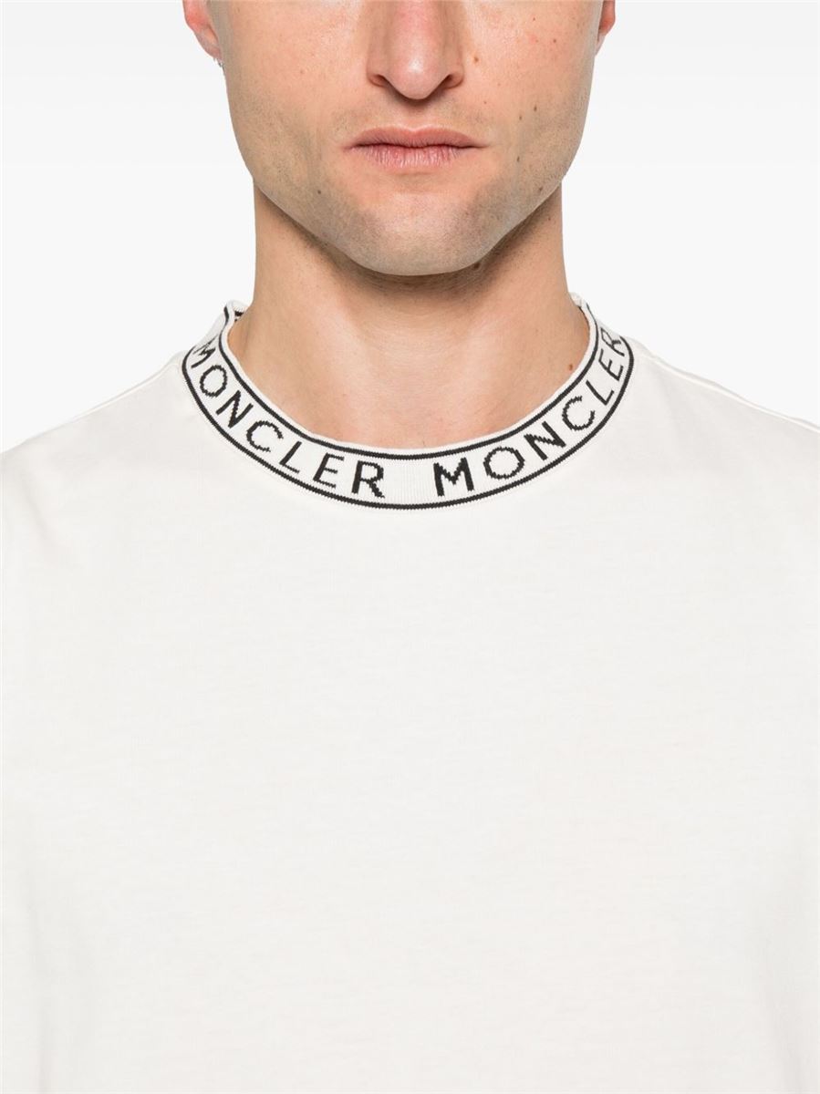 Logo-trimmed cotton t-shirt-MONCLER-Verso