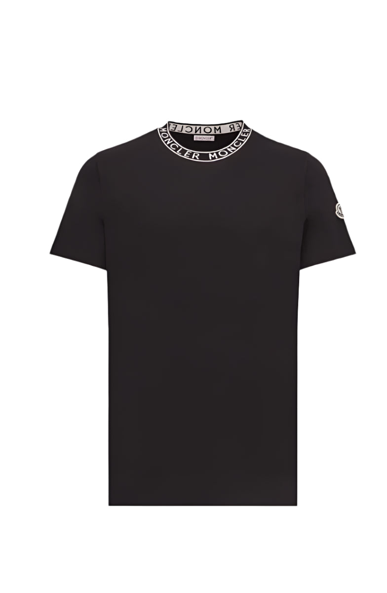 LOGO-TRIMMED COTTON T-SHIRT -  MONCLER -  Verso