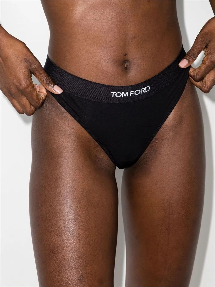 Logo-waistband thong-TOM FORD-Verso