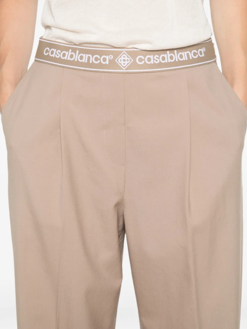 Logo-waistband trousers-CASABLANCA-Verso