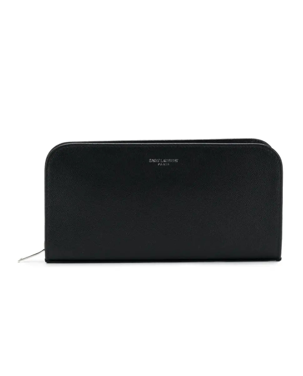 LOGO ZIPPED WALLET SAINT LAURENT