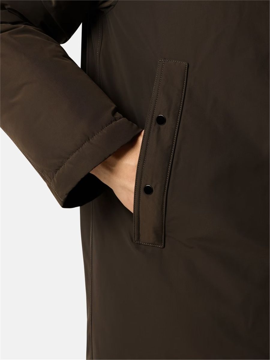 Long down parka with anti-drop-STONE ISLAND-Verso