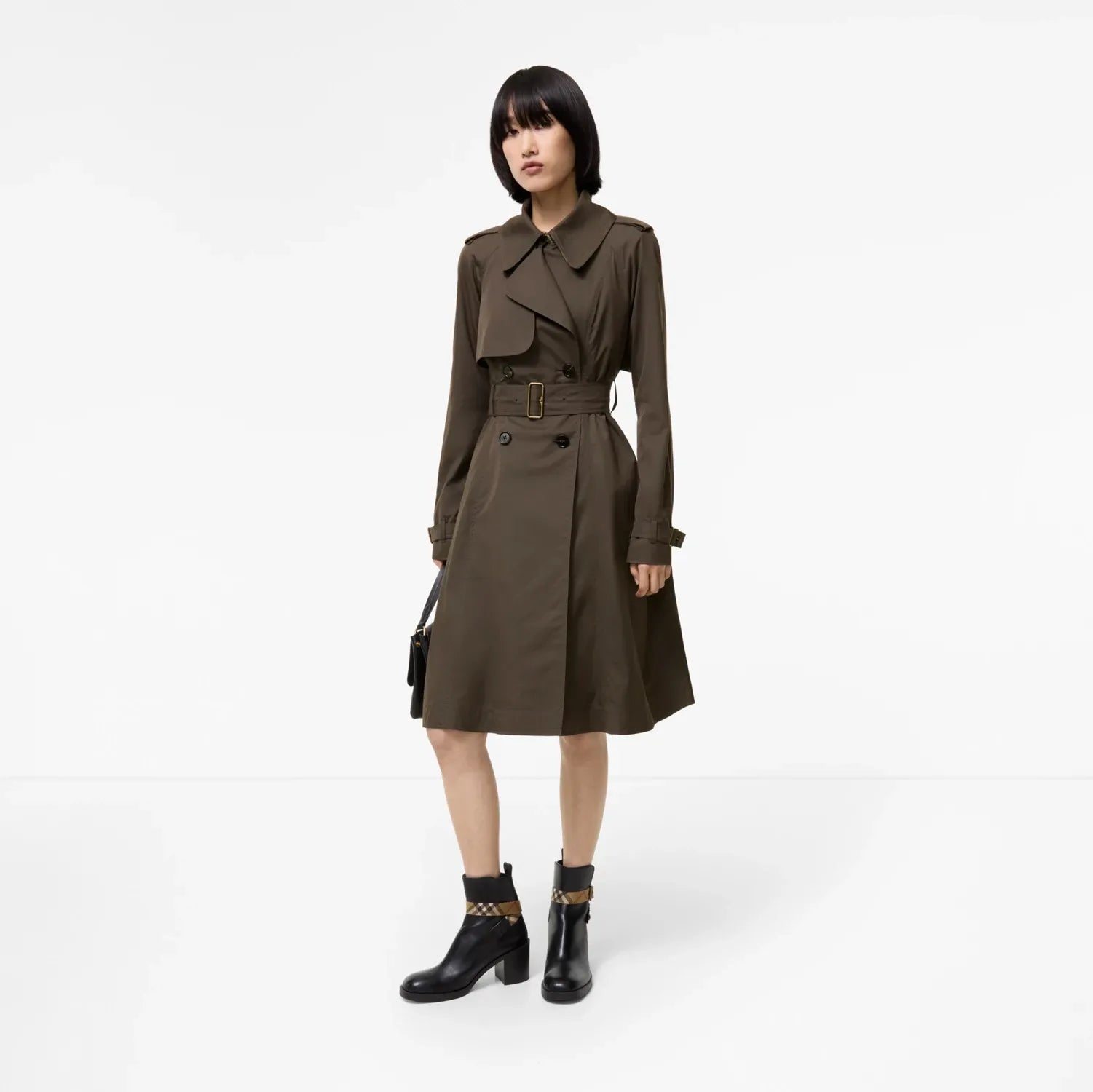 Long gabardine pembury trench coat-BURBERRY-Verso
