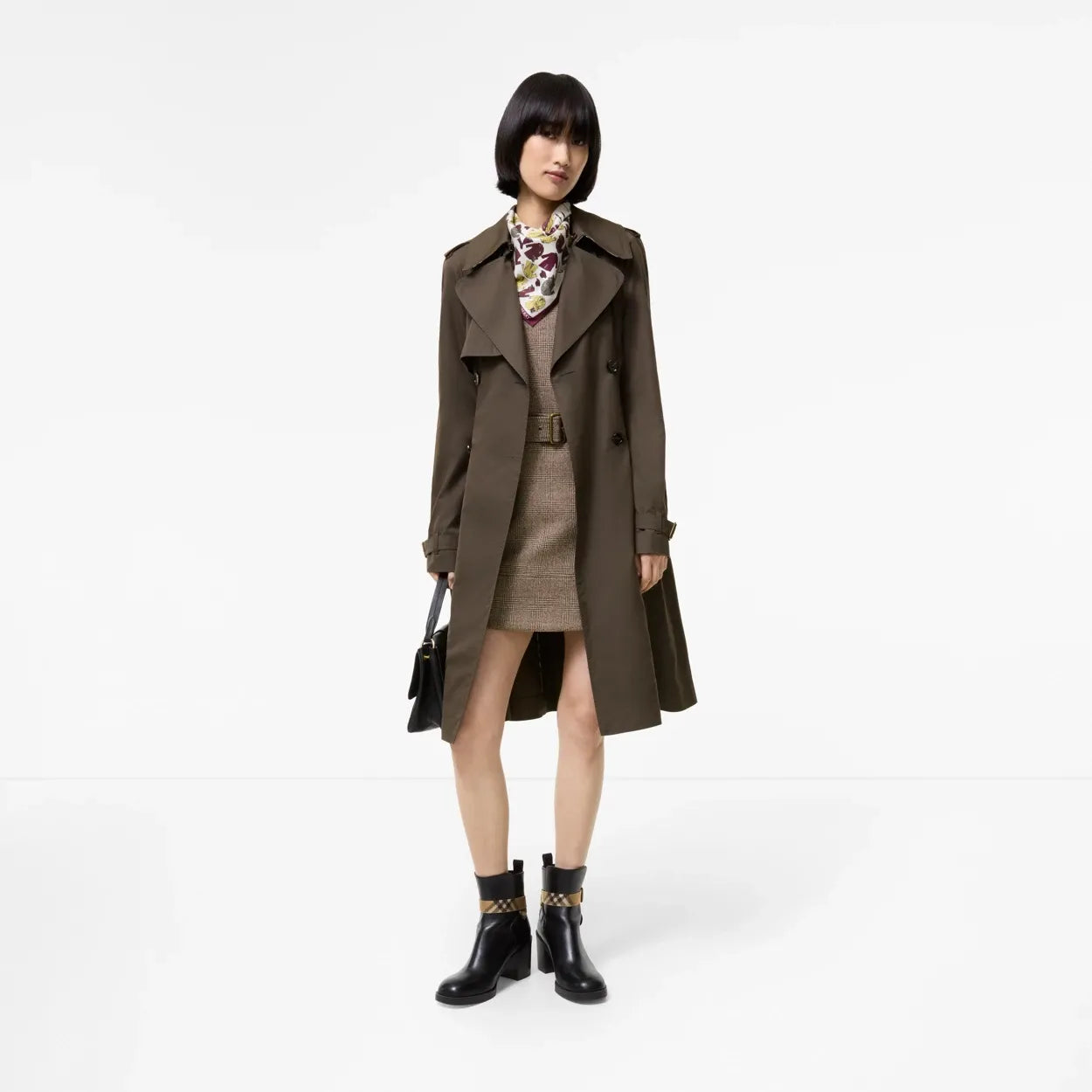 Long gabardine pembury trench coat-BURBERRY-Verso