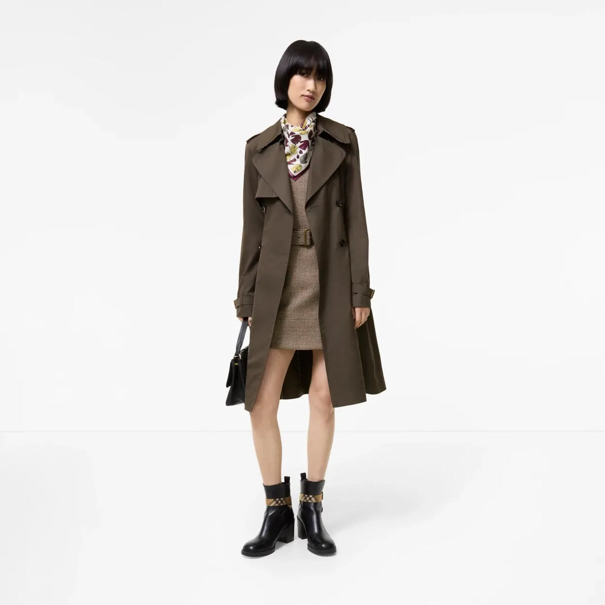 Long gabardine pembury trench coat-BURBERRY-Verso