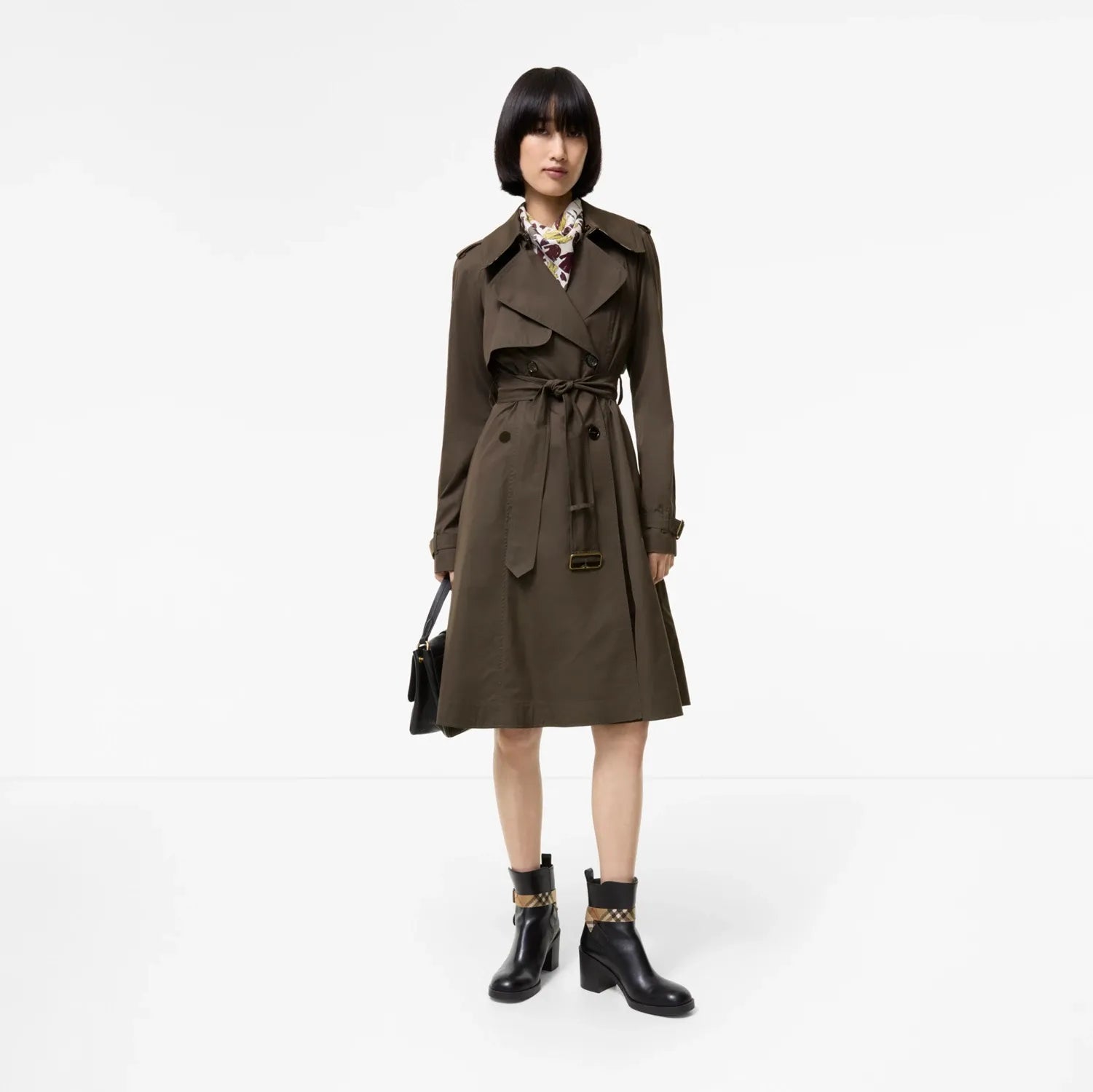 Long gabardine pembury trench coat-BURBERRY-Verso