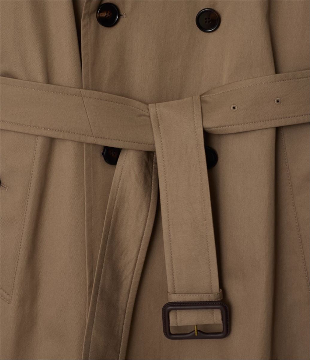 long gabardine trench coat-BURBERRY-Verso