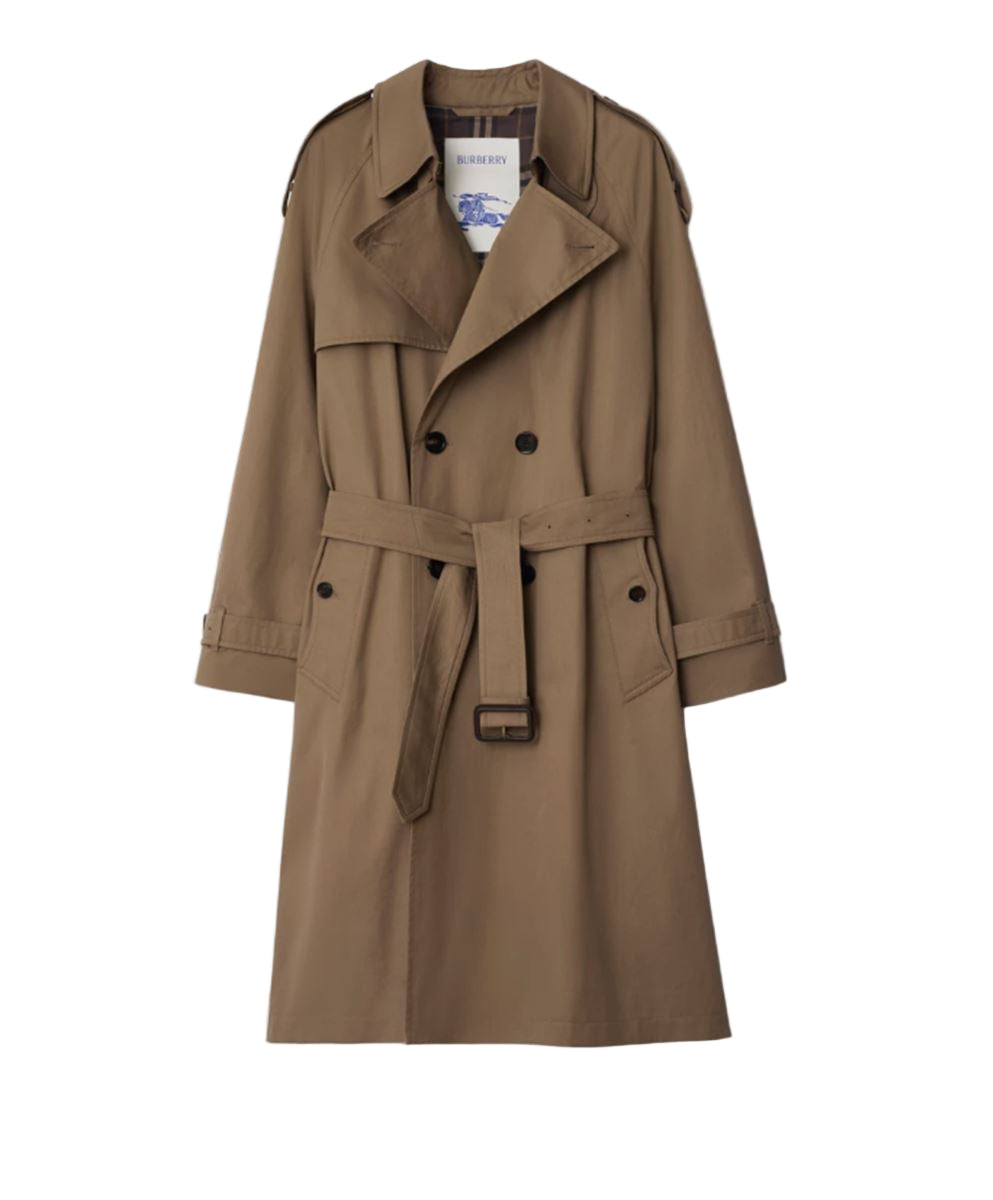 long gabardine trench coat-BURBERRY-Verso