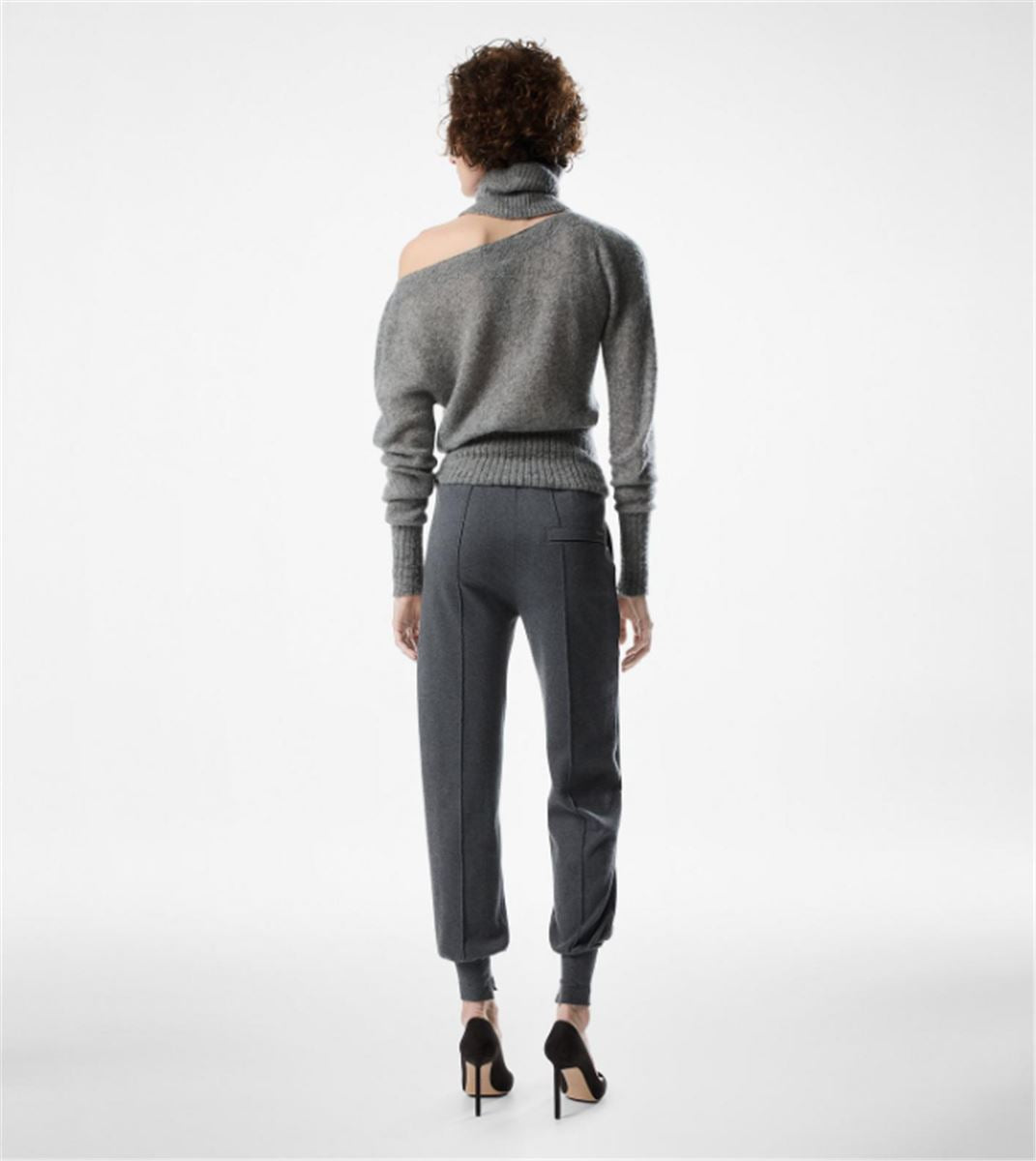 LONG SLEEVE BOAT NECK KNIT WITH TOM FORD METAL PLAQUE-TOM FORD-Verso