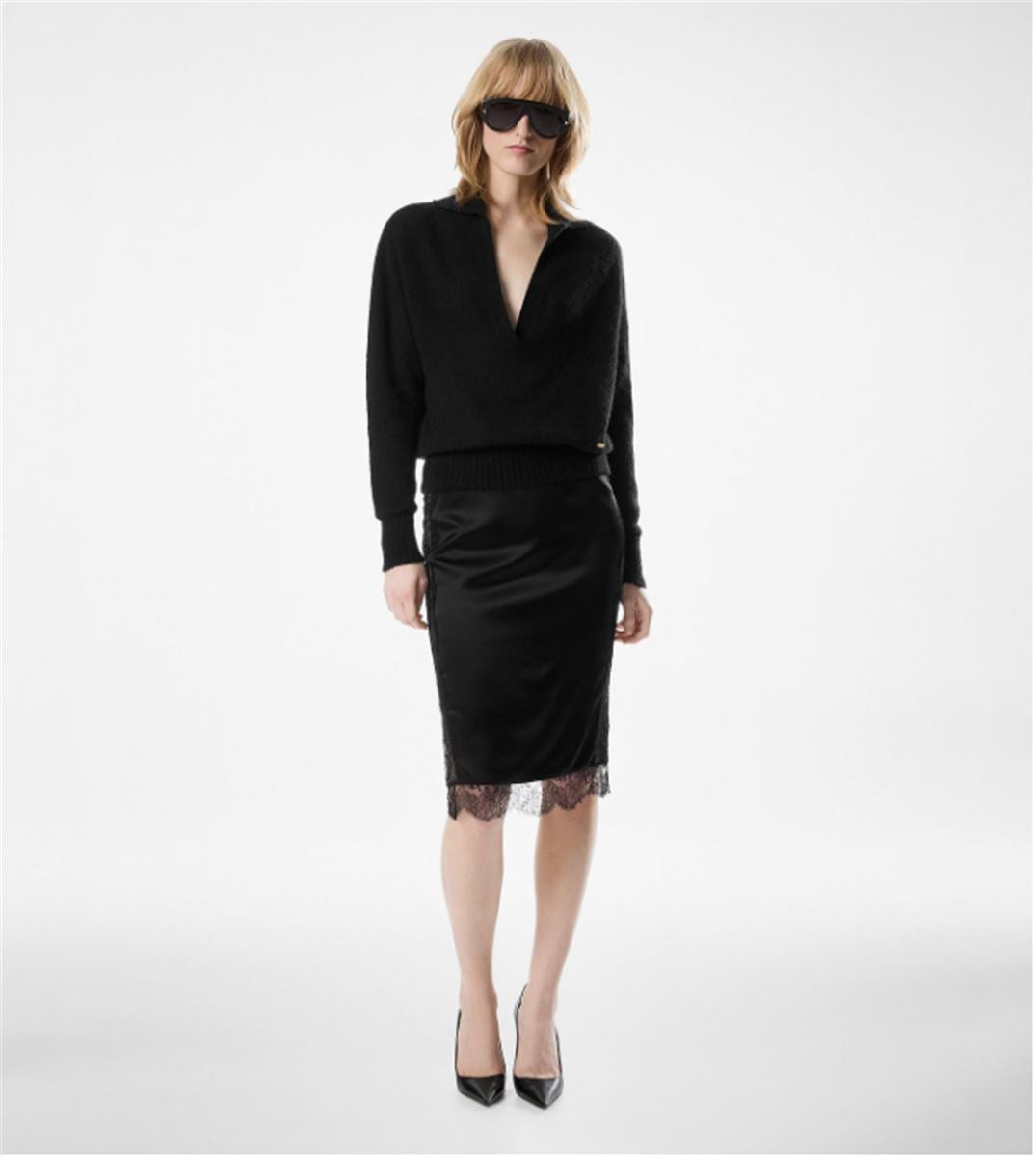 LONG SLEEVE CASHMERE SILK POLO-TOM FORD-Verso