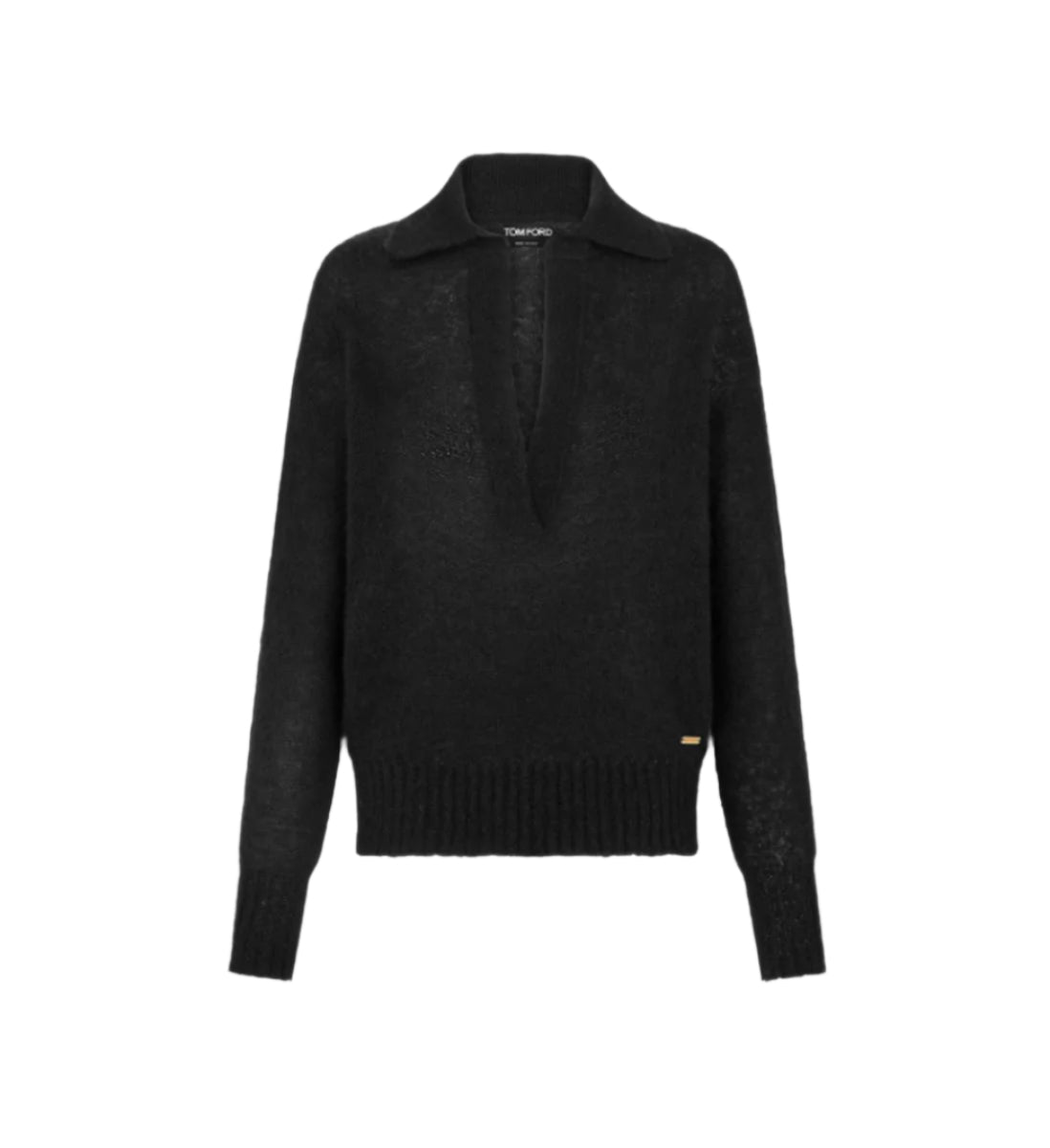 LONG SLEEVE CASHMERE SILK POLO-TOM FORD-Verso