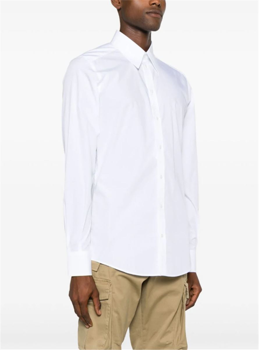LONG-SLEEVE COTTON SHIRT-DOLCE & GABBANA-Verso