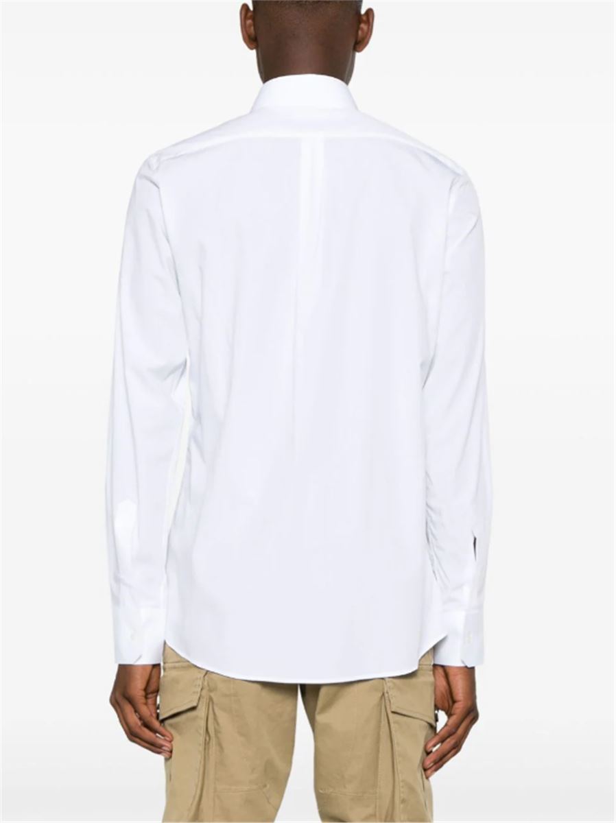 LONG-SLEEVE COTTON SHIRT-DOLCE & GABBANA-Verso