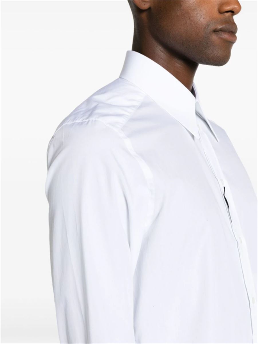 LONG-SLEEVE COTTON SHIRT-DOLCE & GABBANA-Verso