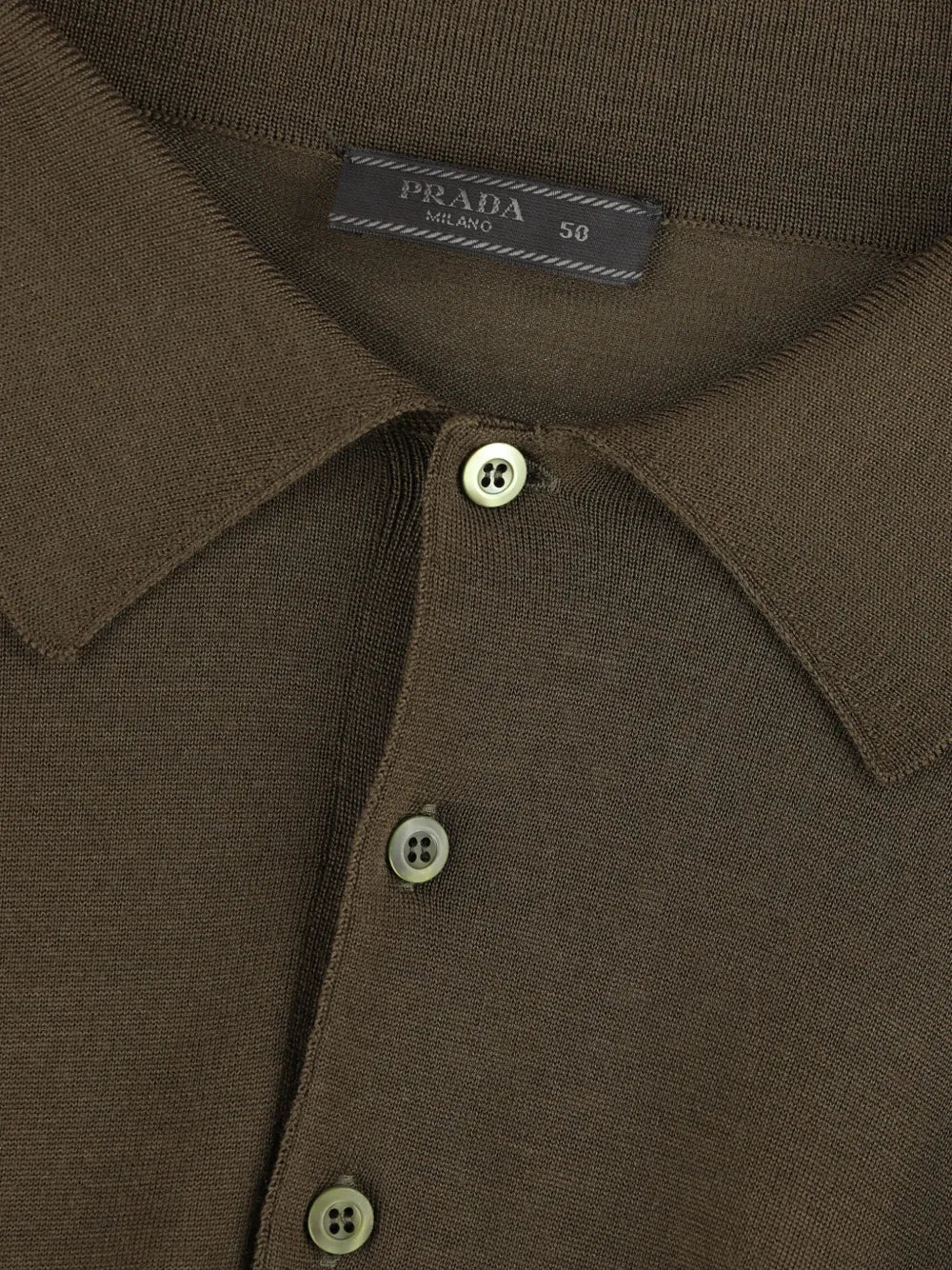 Long-sleeve Polo Shirt-PRADA-Verso