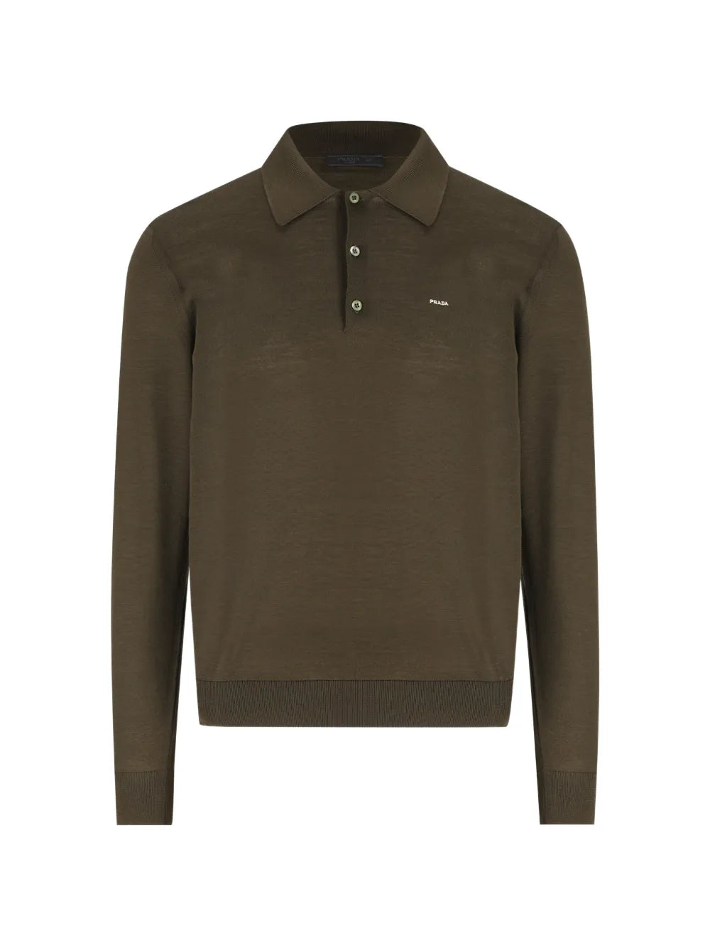 Long-sleeve Polo Shirt-PRADA-Verso