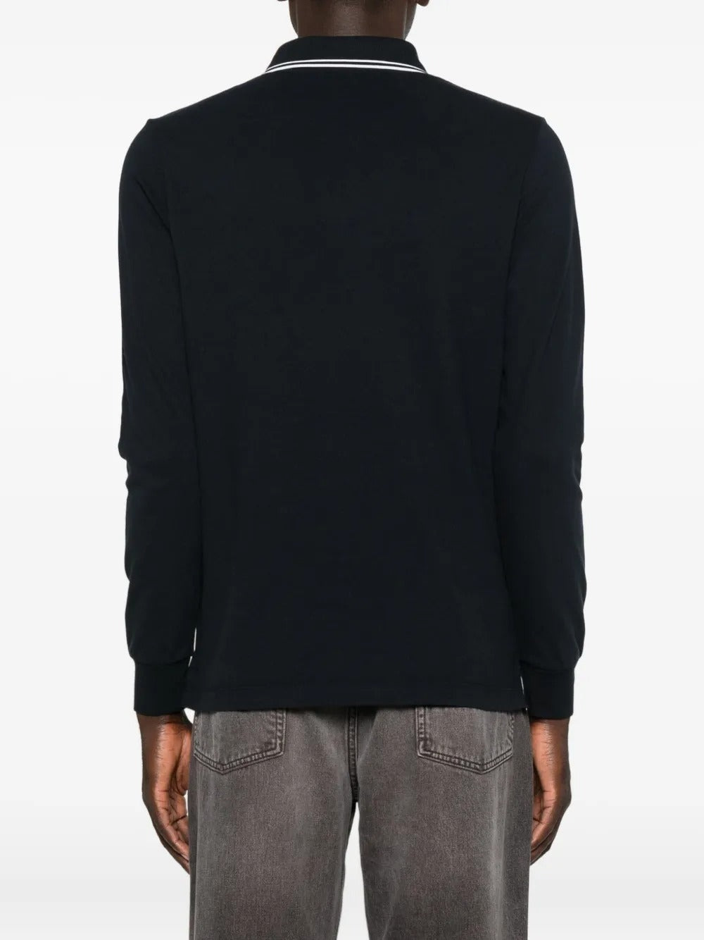 Long-sleeve Polo Shirt-STONE ISLAND-Verso