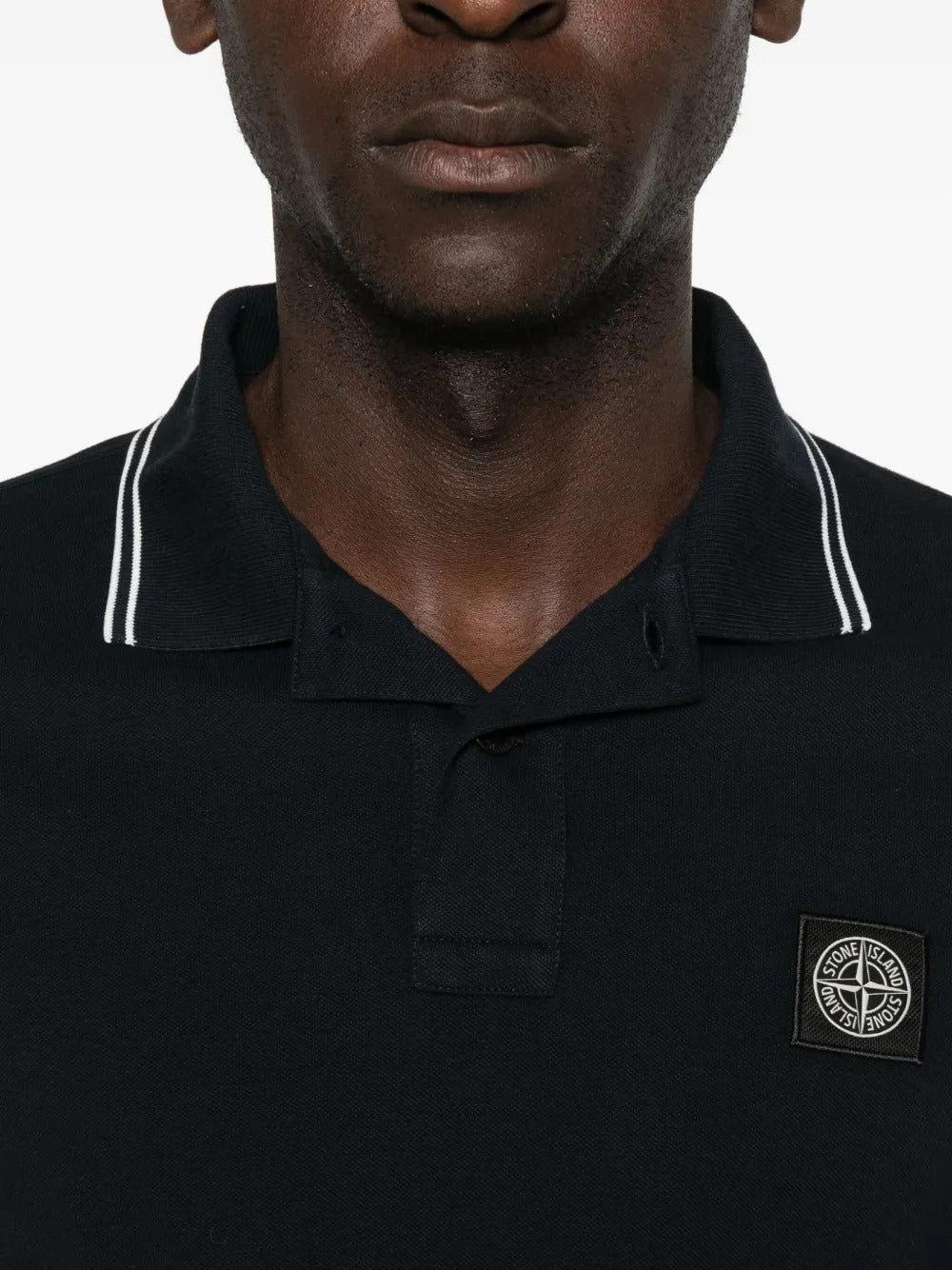 Long-sleeve Polo Shirt-STONE ISLAND-Verso