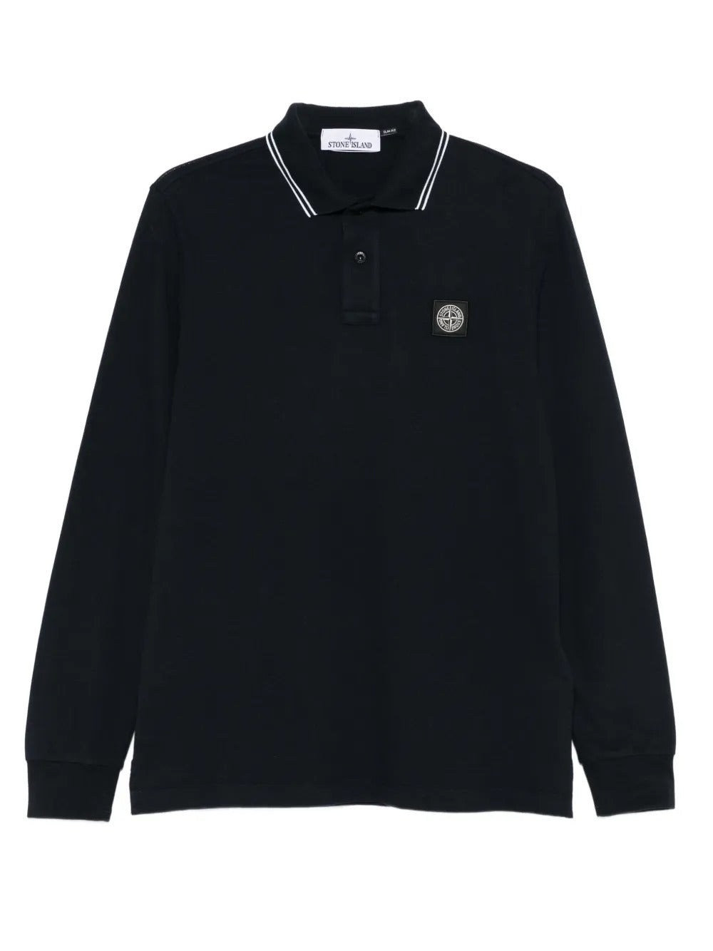 Long-sleeve Polo Shirt-STONE ISLAND-Verso