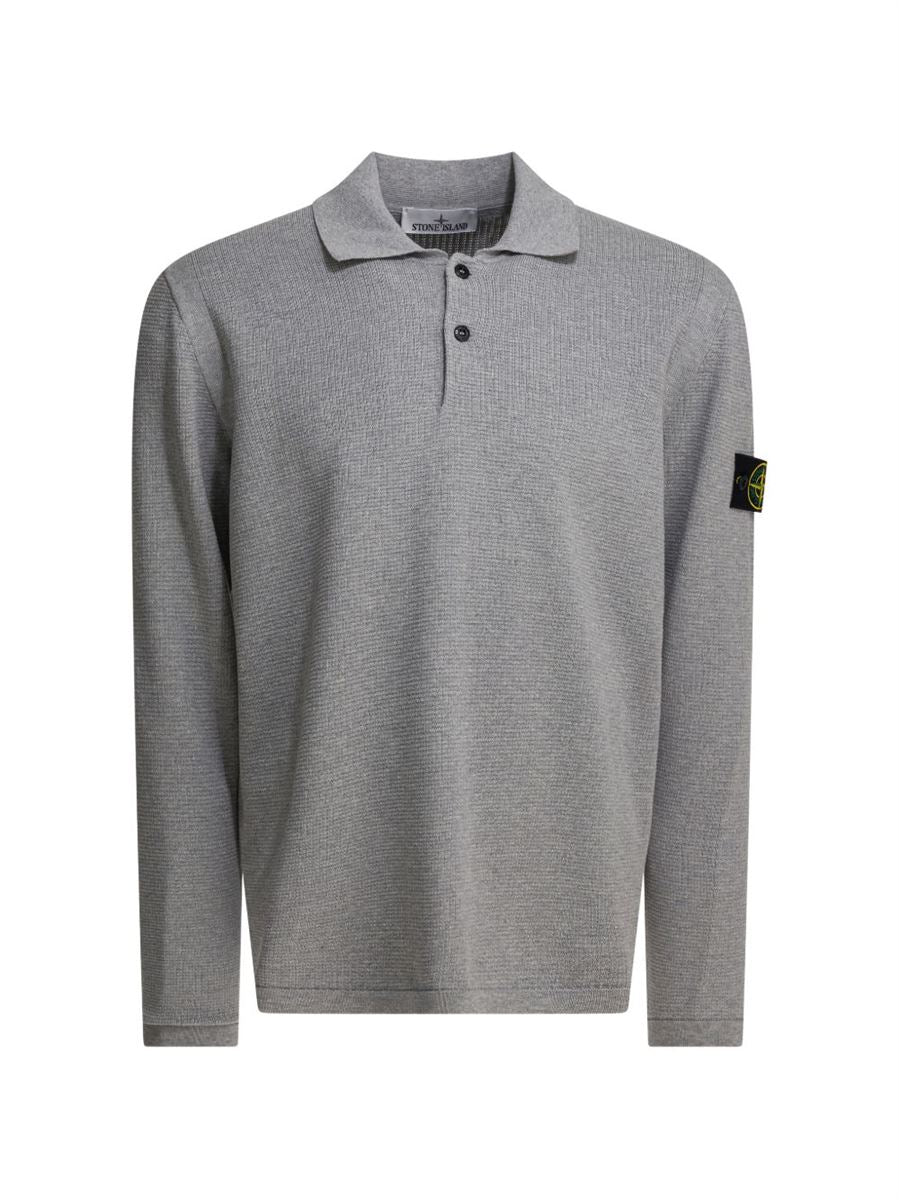Long-sleeve polo shirt-STONE ISLAND-Verso